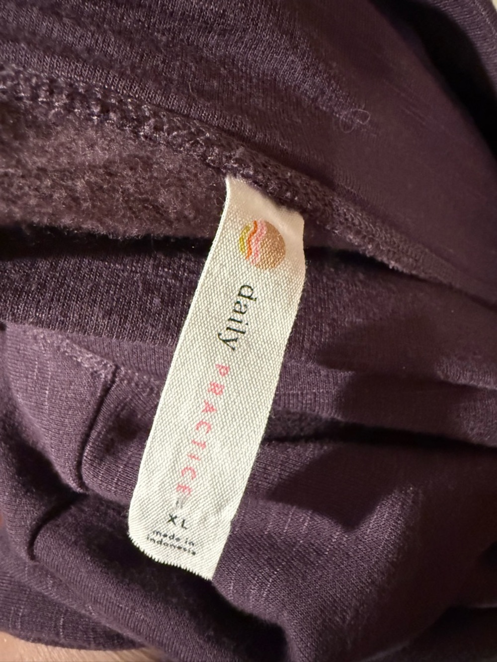 Anthropologie Mauve Drawstring Ruched Tunic with Cowl Neck - Picture 4 of 4